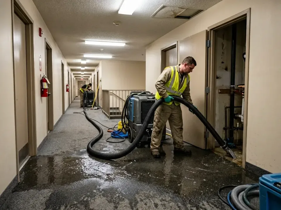 multi-unit-apartment-hallway-f-005 — frequently asked questions, Emergency Burst Pipe Water Extraction & Removal in Zelienop…